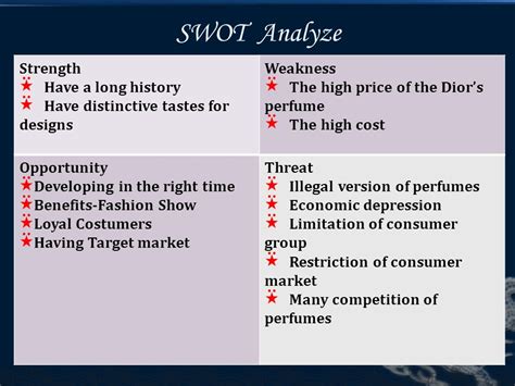 swot analysis for dior|Dior competitive advantage.